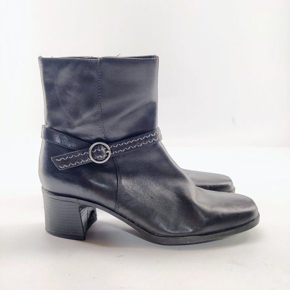 Clarks - Leather Ankle Boots - Picture 3 of 8